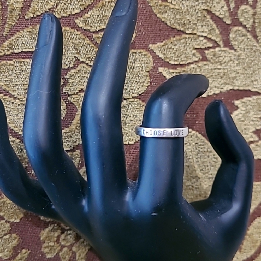 5.5 Sugarboo Silver Choose Love Ring
